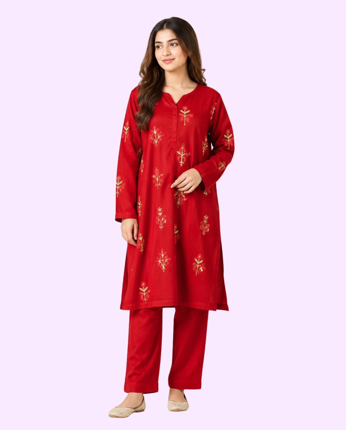 Generation Women's Luxury 2 Piece Embroidered Stitched Suit – Premium Ready-to-Wear