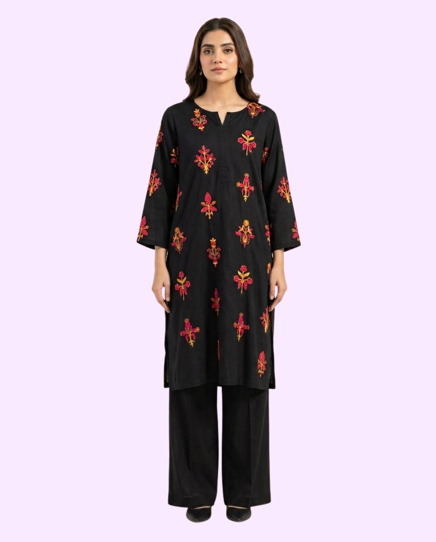 Generation Women's Luxury 2 Piece Embroidered Stitched Suit – Premium Ready-to-Wear