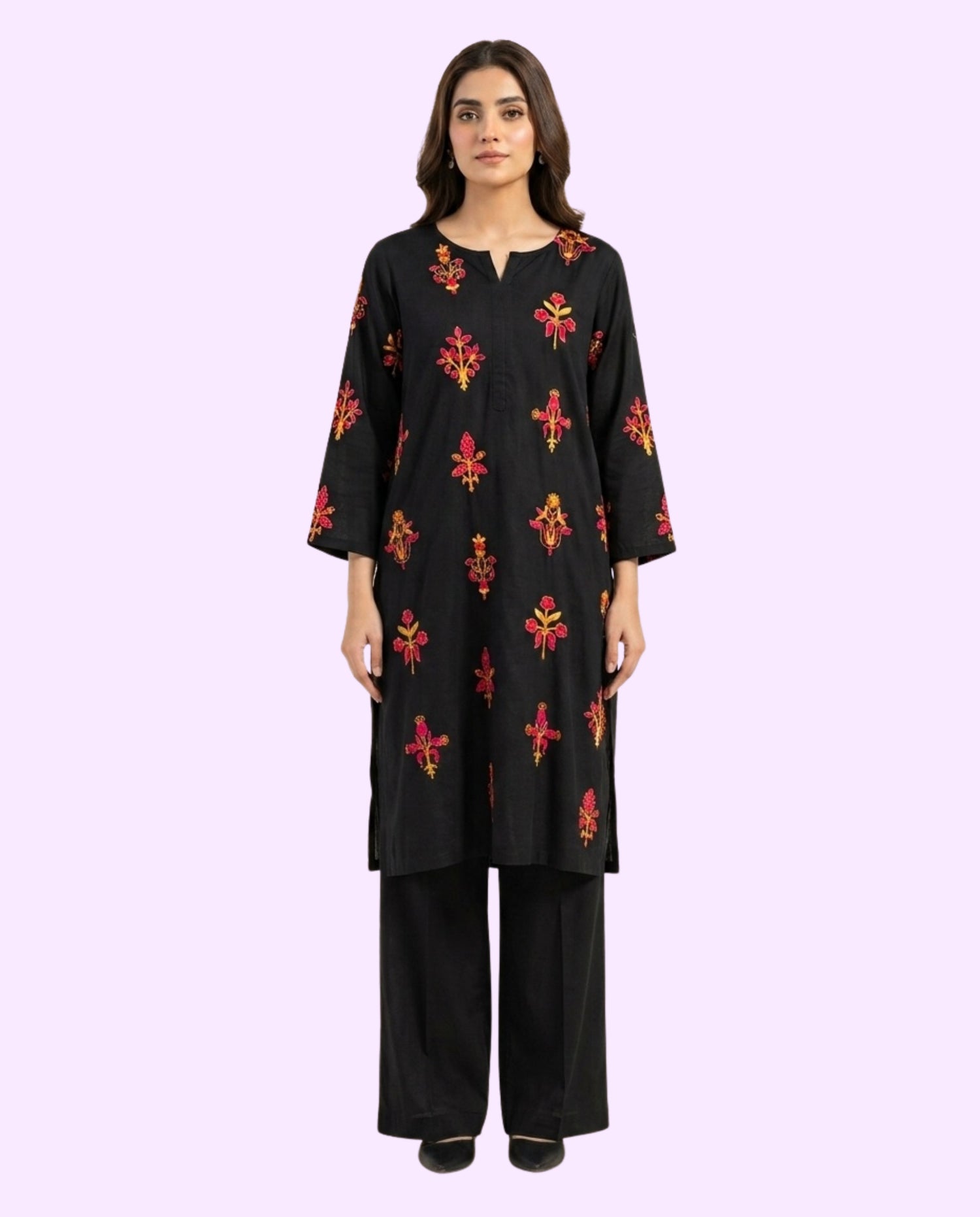 Generation Women's Luxury 2 Piece Embroidered Stitched Suit – Premium Ready-to-Wear