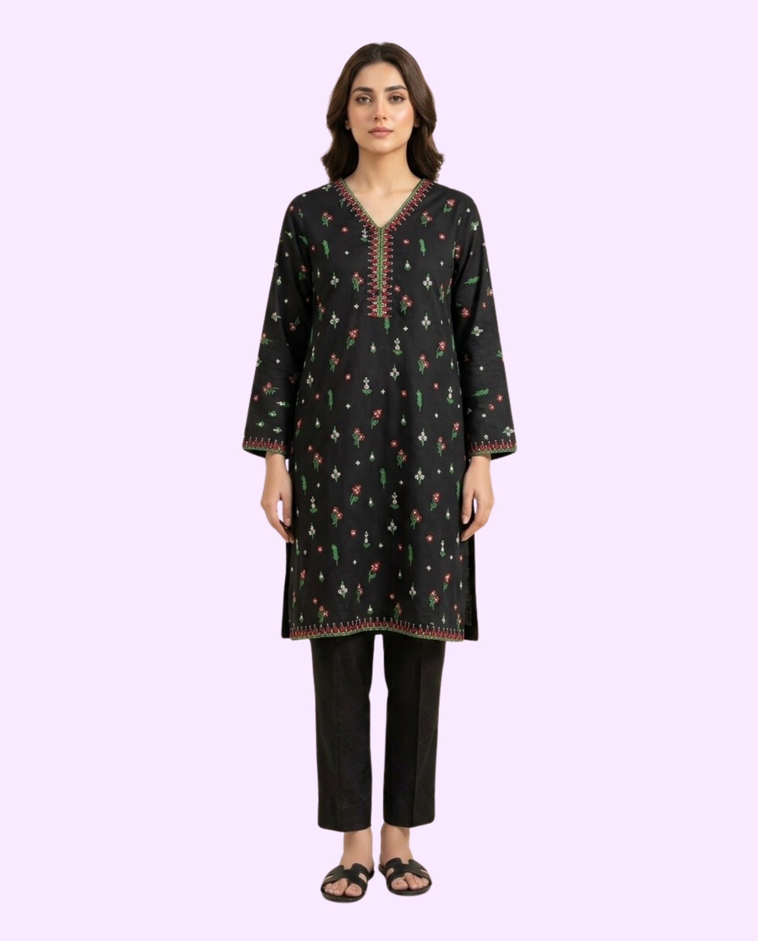 Khaadi Luxury 2 Piece Stitched Embroidered Suit
