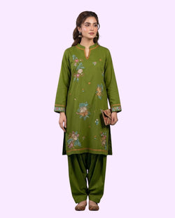 Khaadi Luxury 2 Piece Stitched Embroidered Suit