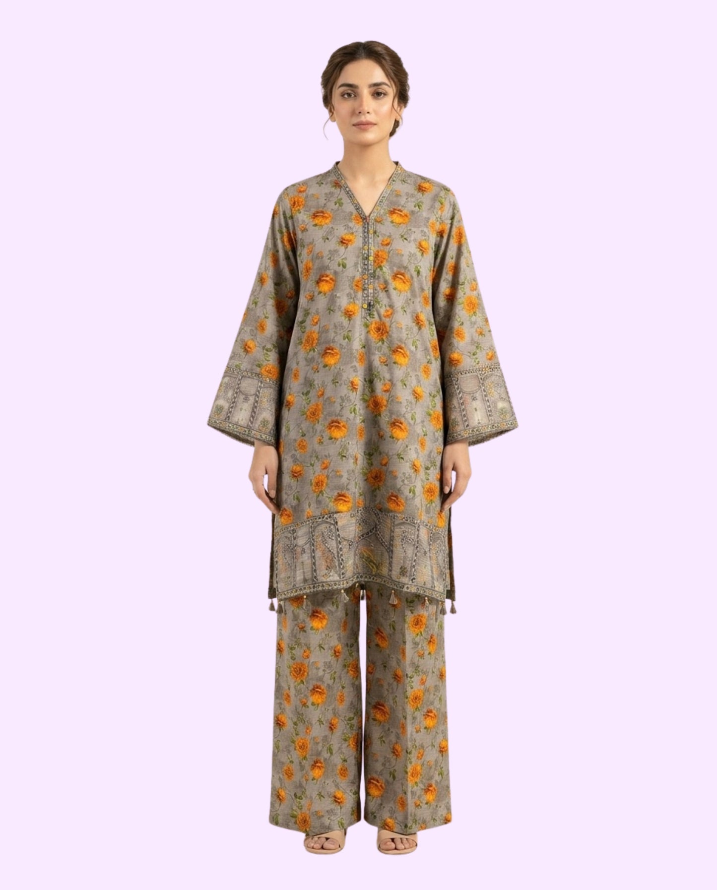 Khaadi Luxury 2 Piece Stitched Embroidered Suit