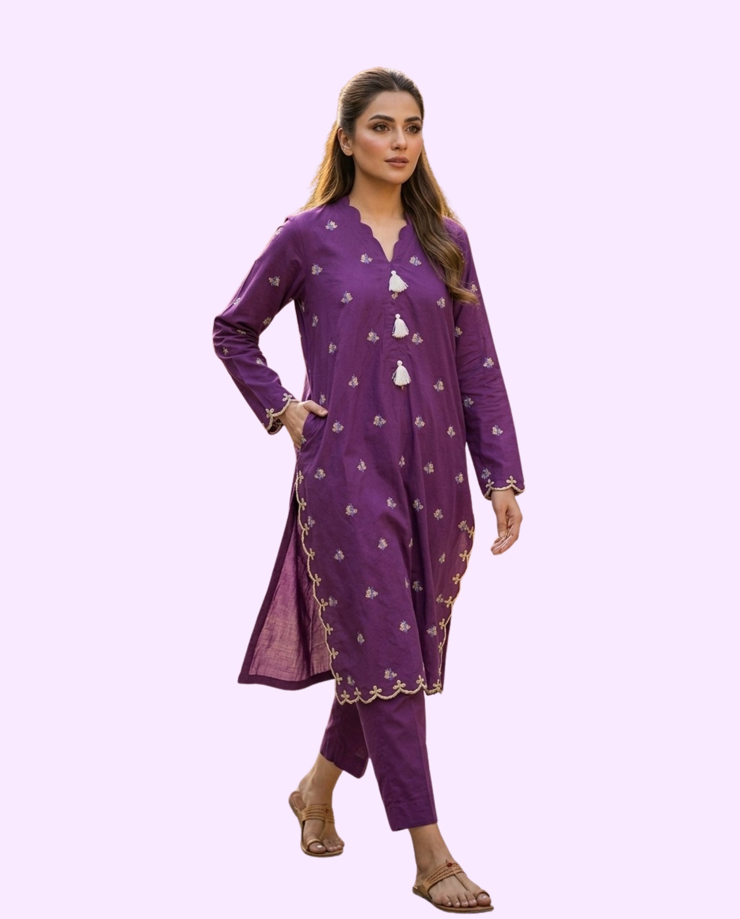 Sana Safinaz Luxury 2 Piece Embroidered Stitched Suit – Premium Ready-to-Wear