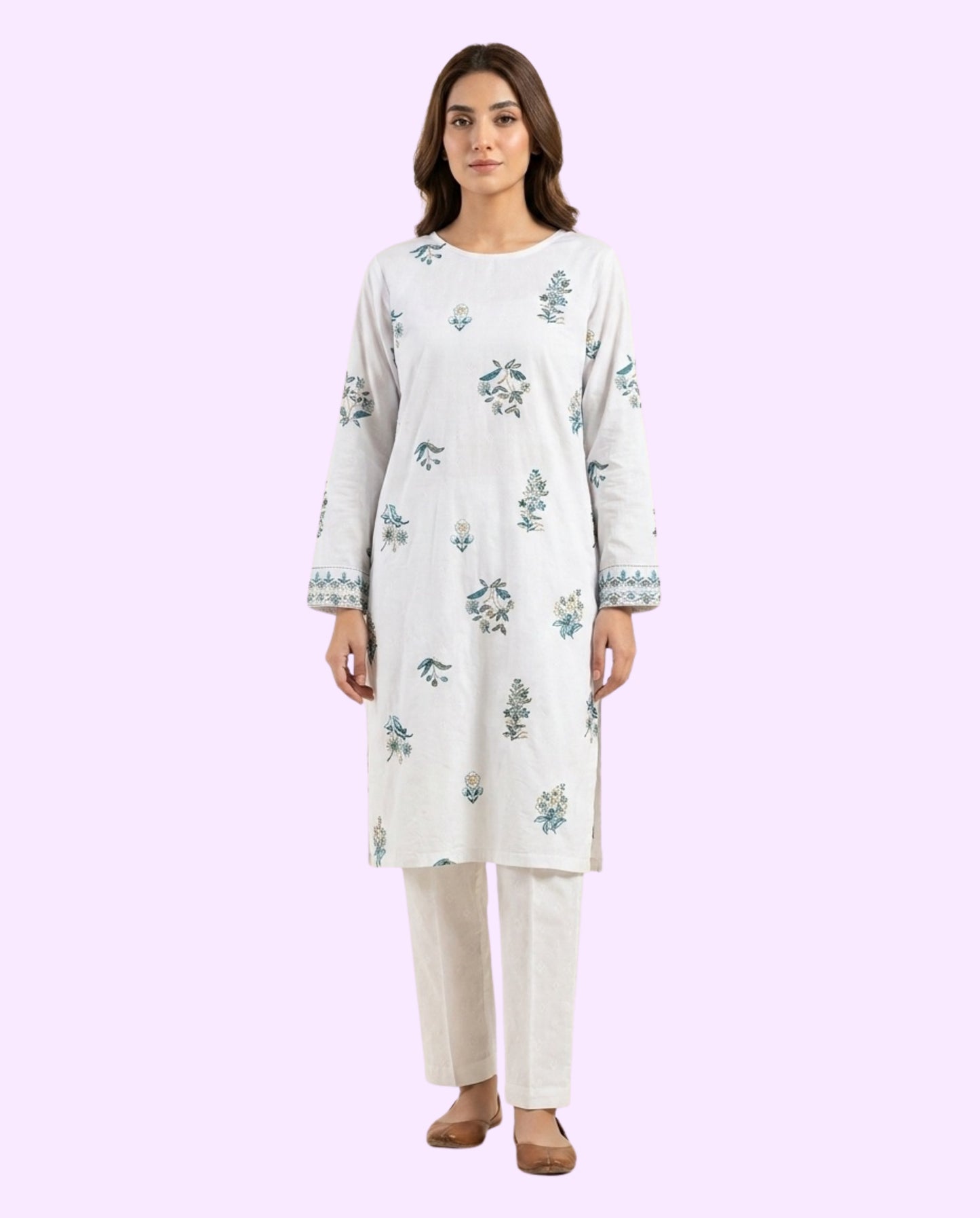 Sapphire Luxury 2 Piece Embroidered Stitched Suit – Premium Ready-to-Wear