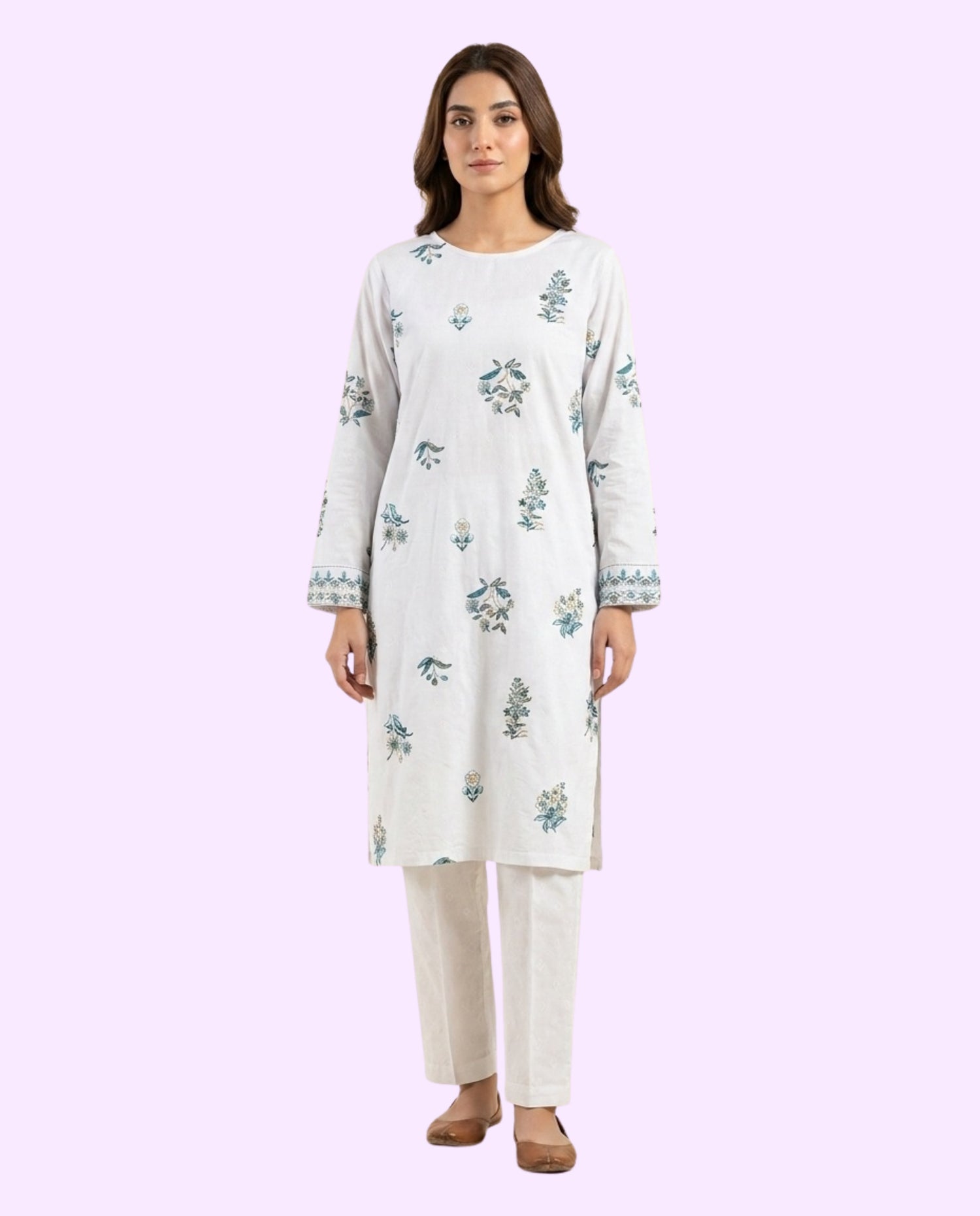Sapphire Luxury 2 Piece Embroidered Stitched Suit – Premium Ready-to-Wear