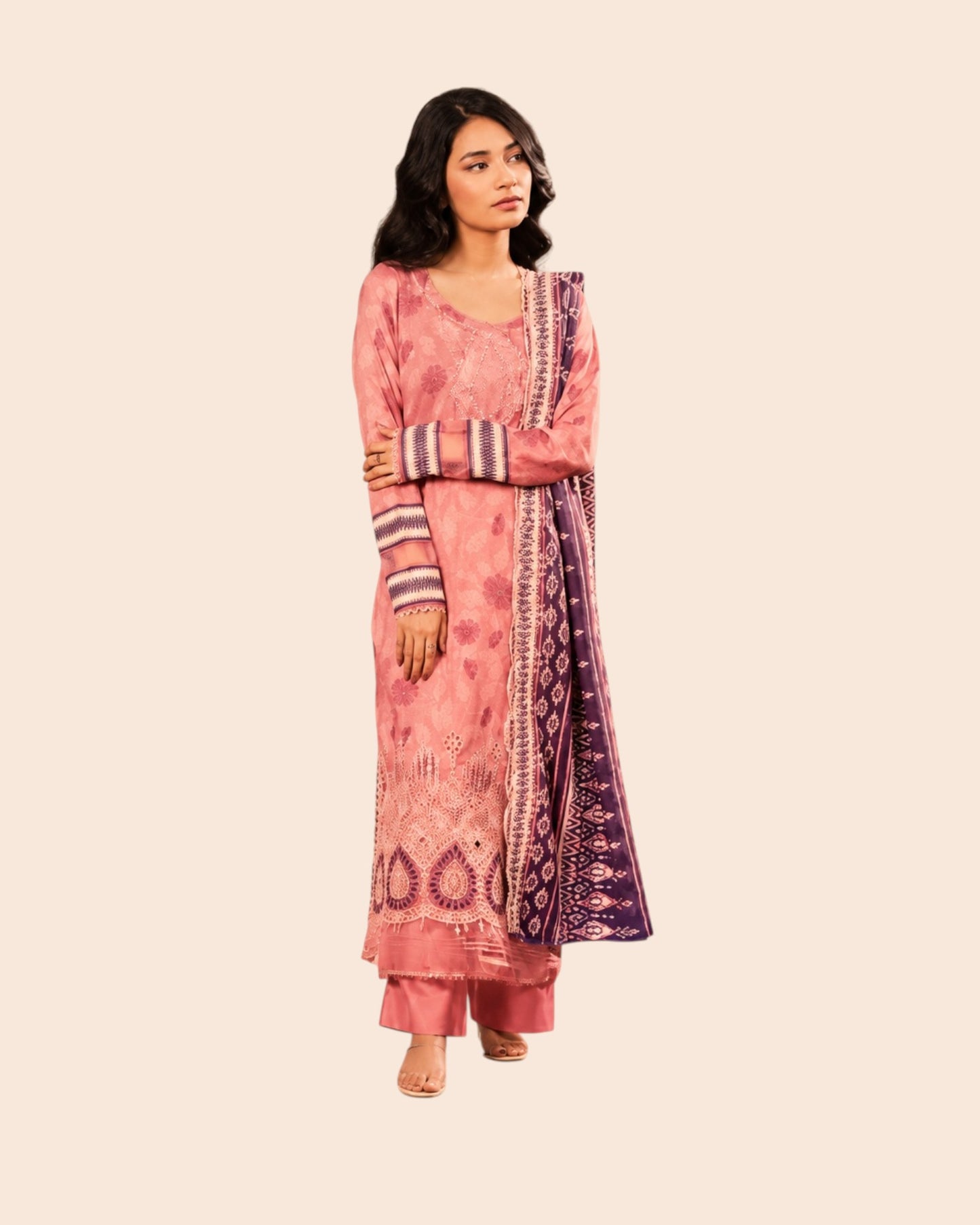 Zesh Luxury 3 Piece Embroidered Lawn Unstitched Suit