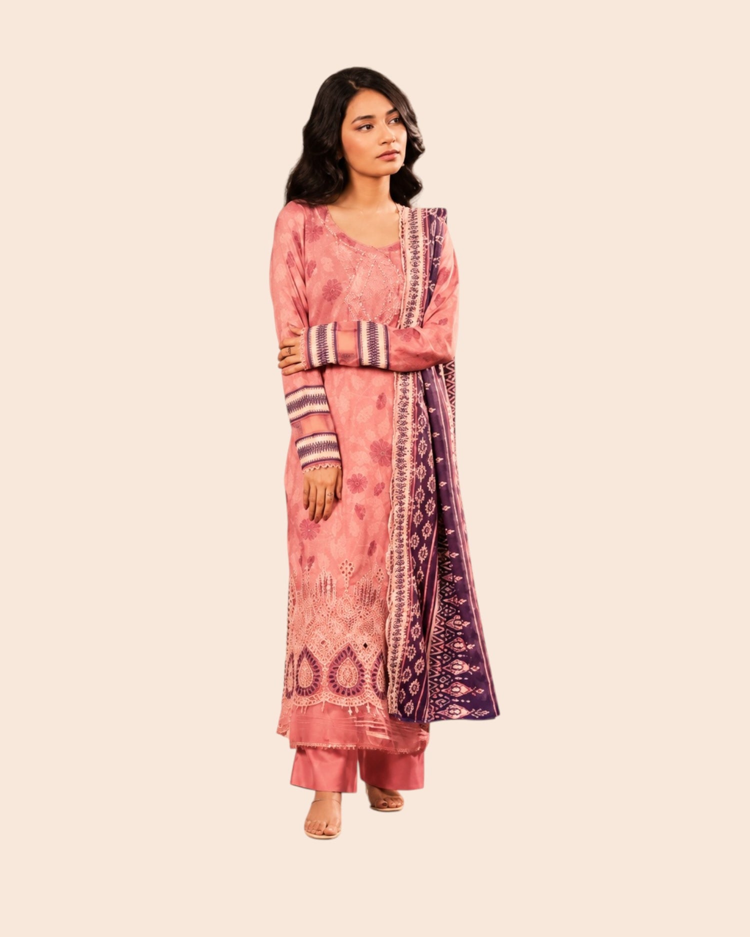 Zesh Luxury 3 Piece Embroidered Lawn Unstitched Suit