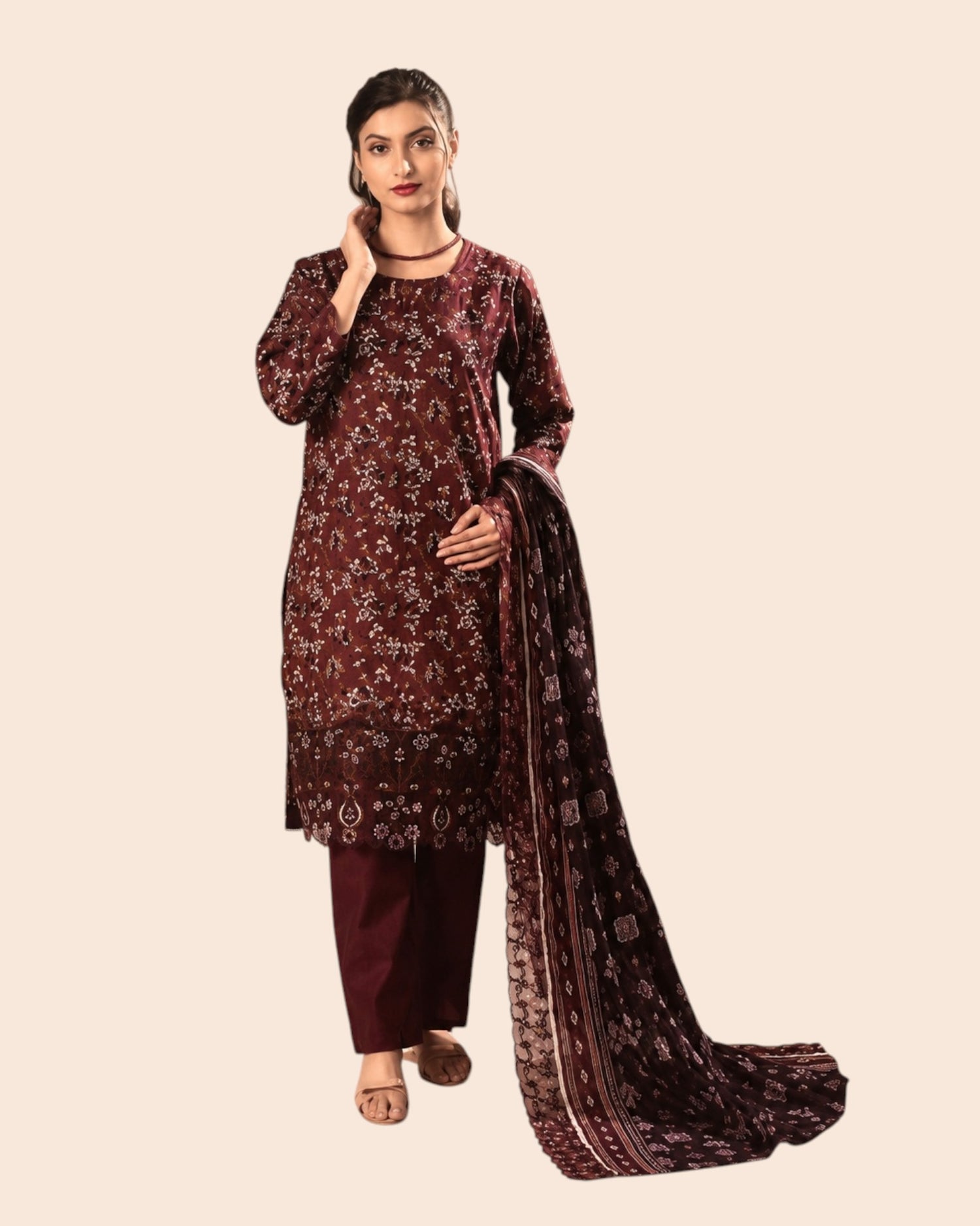 Zesh Luxury 3 Piece Embroidered Lawn Unstitched Suit